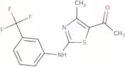 1-{4-Methyl-2-[3-(trifluoromethyl)anilino]-1,3-thiazol-5-yl}-1-ethanone