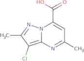 3-Chloro-2,5-dimethylpyrazolo[1,5-a]pyrimidine-7-carboxylic acid