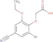 2-(2-Bromo-4-cyano-6-ethoxyphenoxy)acetic acid