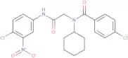 4-Chloro-N-[(4-chloro-3-nitro-phenylcarbamoyl)-methyl]-N-cyclohexyl-benzamide