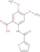 4,5-Dimethoxy-2-[(thiophene-2-carbonyl)-amino]-benzoic acid