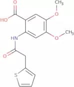4,5-Dimethoxy-2-(2-thiophen-2-yl-acetylamino)-benzoic acid