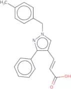 (2E)-3-{1-[(4-Methylphenyl)methyl]-3-phenyl-1H-pyrazol-4-yl}prop-2-enoic acid