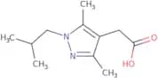 2-[3,5-Dimethyl-1-(2-methylpropyl)-1H-pyrazol-4-yl]acetic acid