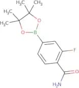 2-Fluoro-4-(4,4,5,5-tetramethyl-1,3,2-dioxaborolan-2-yl)benzamide
