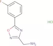 [5-(3-Fluorophenyl)-1,2,4-oxadiazol-3-yl]methanamine hydrochloride