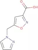 5-(1H-Pyrazol-1-ylmethyl)-1,2-oxazole-3-carboxylic acid