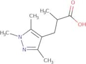 2-Methyl-3-(trimethyl-1H-pyrazol-4-yl)propanoic acid