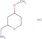 rac-[(2R,4S)-4-Methoxyoxan-2-yl]methanamine hydrochloride