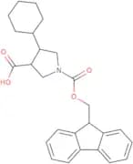 rac-(3R,4R)-4-Cyclohexyl-1-{[(9H-fluoren-9-yl)methoxy]carbonyl}pyrrolidine-3-carboxylic acid