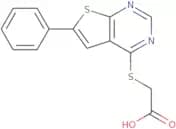 2-({6-Phenylthieno[2,3-d]pyrimidin-4-yl}sulfanyl)acetic acid