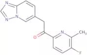 2-([1,2,4]Triazolo[1,5-a]pyridin-6-yl)-1-(5-fluoro-6-methylpyridin-2-yl)ethanone