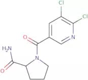 1-(5,6-Dichloropyridine-3-carbonyl)pyrrolidine-2-carboxamide
