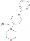 [4-(4-Phenylpiperazin-1-yl)oxan-4-yl]methanamine