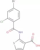 2-(4-Bromo-2-chlorobenzamido)thiophene-3-carboxylic acid