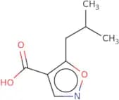 5-(2-Methylpropyl)-1,2-oxazole-4-carboxylic acid