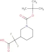2-{1-[(tert-Butoxy)carbonyl]piperidin-3-yl}-2,2-difluoroacetic acid