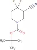 tert-Butyl 3-cyano-4,4-difluoropiperidine-1-carboxylate