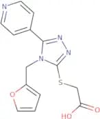 2-{[4-(Furan-2-ylmethyl)-5-(pyridin-4-yl)-4H-1,2,4-triazol-3-yl]sulfanyl}acetic acid