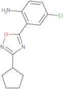 4-Chloro-2-(3-cyclopentyl-1,2,4-oxadiazol-5-yl)aniline