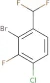 2-Bromo-4-chloro-1-(difluoromethyl)-3-fluorobenzene