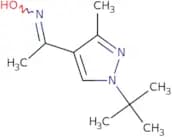 N-[1-(1-tert-Butyl-3-methyl-1H-pyrazol-4-yl)ethylidene]hydroxylamine