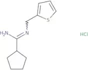 N'-[(Thiophen-2-yl)methyl]cyclopentanecarboximidamide hydrochloride