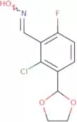 N-{[2-Chloro-3-(1,3-dioxolan-2-yl)-6-fluorophenyl]methylidene}hydroxylamine