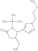 rac-(4R,5S)-4-(Aminomethyl)-1-tert-butyl-5-[1-(2-methoxyethyl)-1H-pyrazol-4-yl]pyrrolidin-2-one