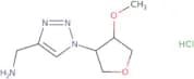 rac-{1-[(3R,4S)-4-Methoxyoxolan-3-yl]-1H-1,2,3-triazol-4-yl}methanamine hydrochloride
