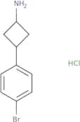 rac-(1r,3r)-3-(4-bromophenyl)cyclobutan-1-amine hydrochloride, trans