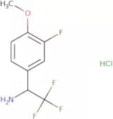 (1R)-2,2,2-Trifluoro-1-(3-fluoro-4-methoxyphenyl)ethan-1-amine hydrochloride