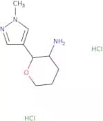 rac-(2R,3S)-2-(1-Methyl-1H-pyrazol-4-yl)oxan-3-amine dihydrochloride