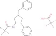 rac-N-[(3R,4S)-1-Benzyl-4-phenylpyrrolidin-3-yl]-2,2,2-trifluoroacetamide, trifluoroacetic acid