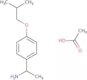 (1S)-1-[4-(2-Methylpropoxy)phenyl]ethan-1-amine, acetic acid