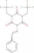 1-[(Phenylmethylidene)amino]-3,5-bis(2,2,2-trifluoroethyl)-1,3,5-triazinane-2,4,6-trione