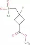 Methyl -3-[(chlorosulfonyl)methyl]-3-fluorocyclobutane-1-carboxylate