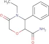 rac-(2R,3S)-4-Ethyl-5-oxo-3-phenylmorpholine-2-carboxamide