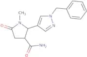 rac-(2R,3R)-2-(1-Benzyl-1H-pyrazol-4-yl)-1-methyl-5-oxopyrrolidine-3-carboxamide