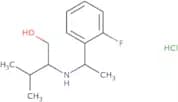 (2S)-2-{[1-(2-Fluorophenyl)ethyl]amino}-3-methylbutan-1-ol hydrochloride