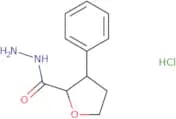 rac-(2R,3R)-3-Phenyloxolane-2-carbohydrazide hydrochloride