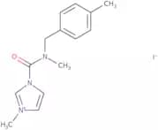 3-Methyl-1-{methyl[(4-methylphenyl)methyl]carbamoyl}-1H-imidazol-3-ium iodide