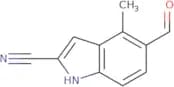 5-Formyl-4-methyl-1H-indole-2-carbonitrile