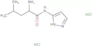 2-Amino-4-methyl-N-(1H-pyrazol-3-yl)pentanamide dihydrochloride