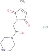 3-Methyl-1-[2-oxo-2-(piperazin-1-yl)ethyl]-2,5-dihydro-1H-pyrrole-2,5-dione hydrochloride