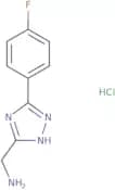 [3-(4-Fluorophenyl)-1H-1,2,4-triazol-5-yl]methanamine hydrochloride
