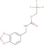 2,2,2-Trifluoroethyl N-(1,3-dioxaindan-5-ylmethyl)carbamate