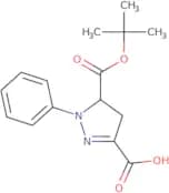 5-[(tert-Butoxy)carbonyl]-1-phenyl-4,5-dihydro-1H-pyrazole-3-carboxylic acid
