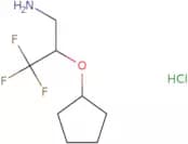 [(3-Amino-1,1,1-trifluoropropan-2-yl)oxy]cyclopentane hydrochloride