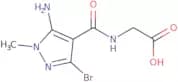 2-[(5-Amino-3-bromo-1-methyl-1H-pyrazol-4-yl)formamido]acetic acid